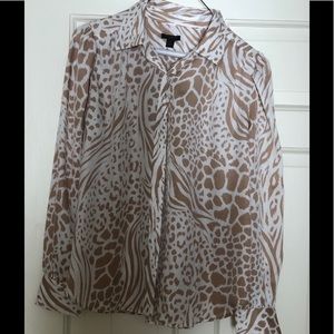 Ann Taylor Silk Blouse Small Petite